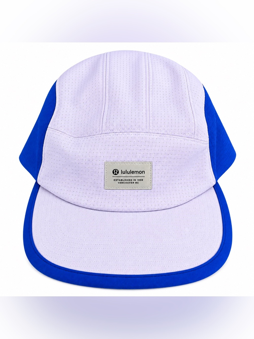 Lululemon L/XL Lavender Blue 5 Panel Performance Running Hat Cap